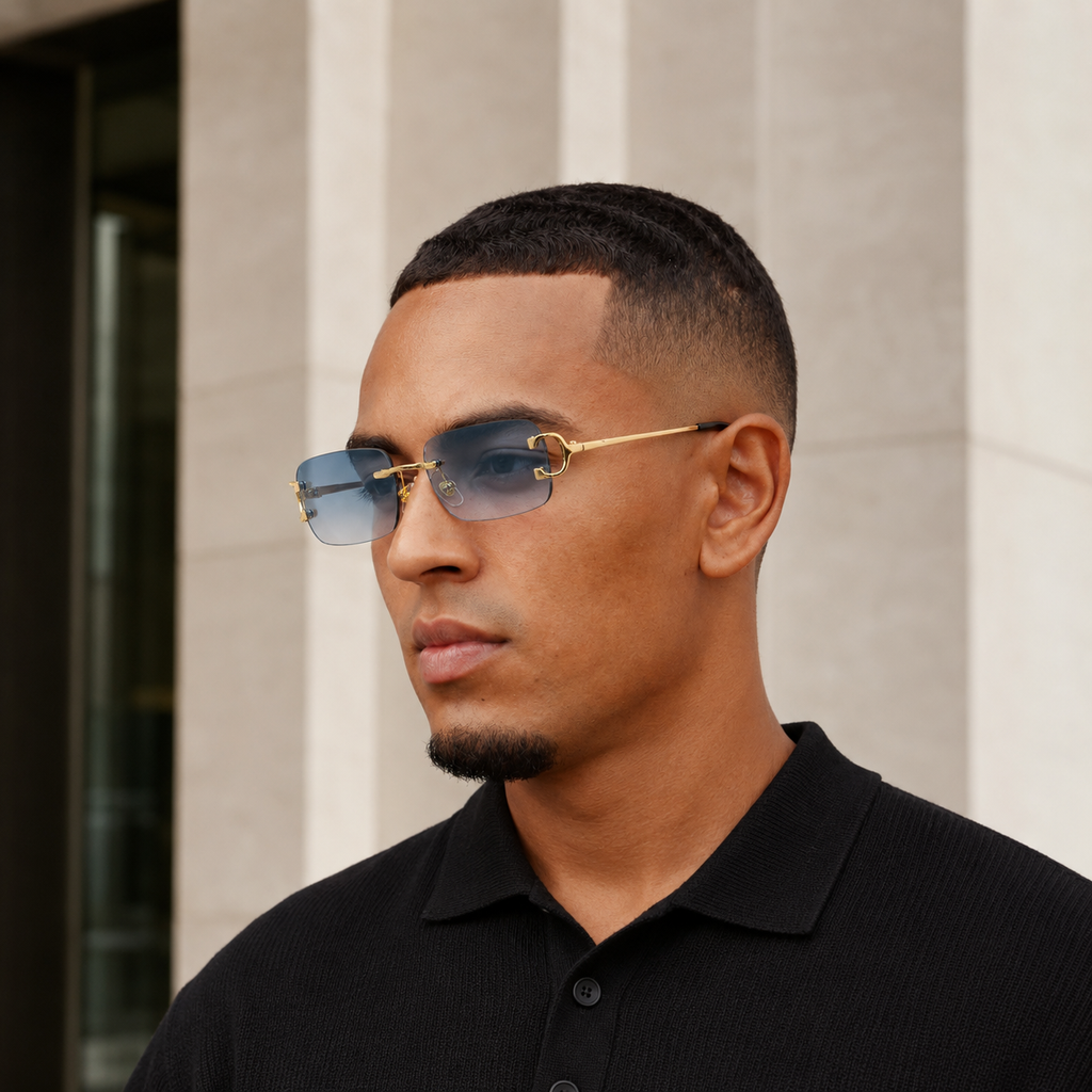 Lunettes de soleil luxe style Cartier